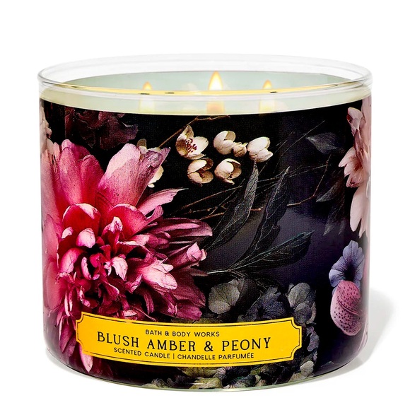 Bath & Body Works Other - 🕯️BATH & BODY WORKS 🕯️Blush Amber & Peony 3 WICK CANDLE